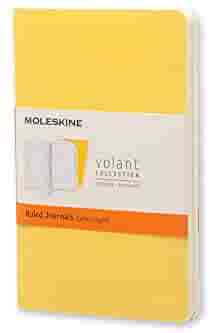 Moleskine Volant Ruled set of 2 bright yellow 890419