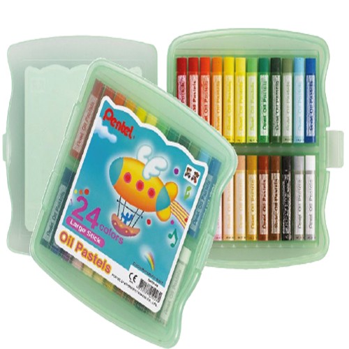 Pentel Oil Pastel 24 Color Large PP Case PE-GHTP-24C
