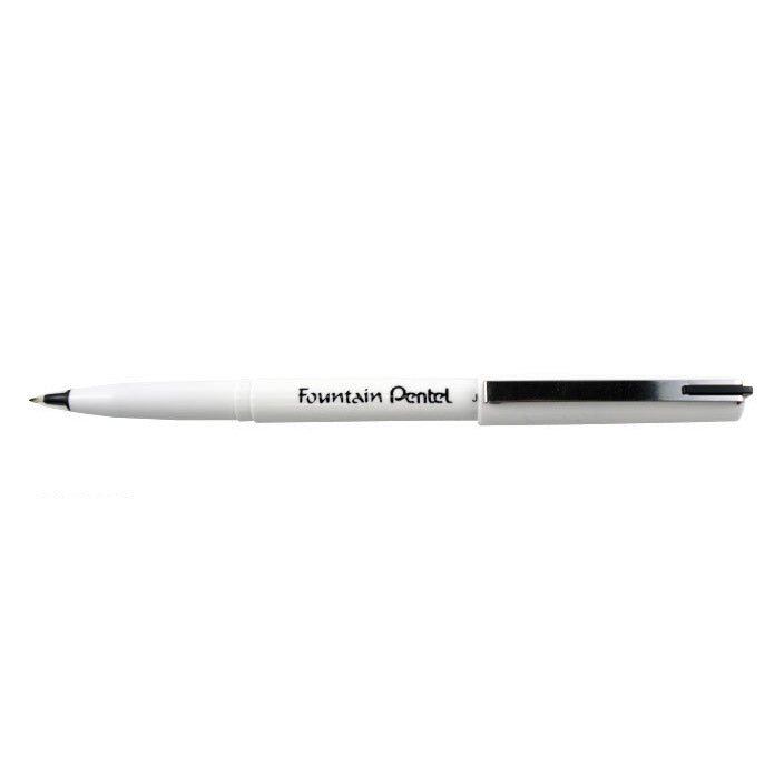 Pentel Fountain Pen Stylo White Black PE-JM20W-A