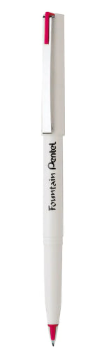 Pentel Fountain Pen Stylo White Red PE-JM20W-B