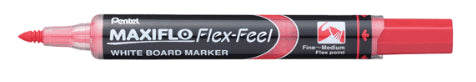 Pentel Maxiflo Whiteboard Marker Flex-Feel Red PE-MWL5SBF-B