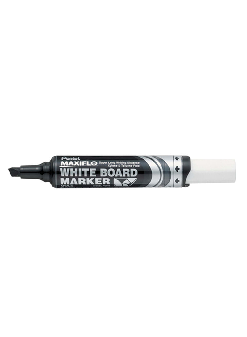 Pentel Maxiflo Whiteboard Marker Chisel Black-2 Piece PE-MWL6-02A