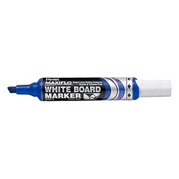 Pentel Maxiflo Whiteboard Marker Chisel Blue-2 Piece PE-MWL6-02C