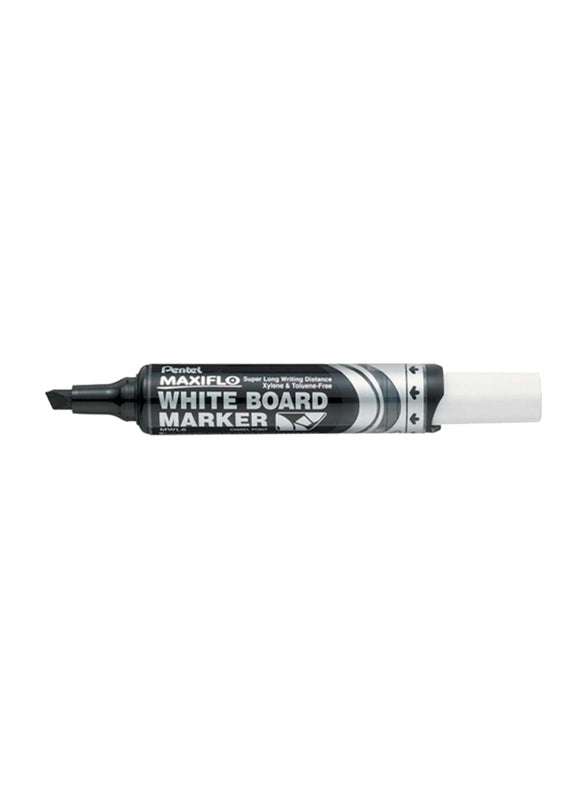 Pentel Maxiflo Whiteboard Marker Chisel Black PE-MWL6-A