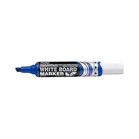 Pentel Maxiflo Whiteboard Marker Chisel Blue PE-MWL6-C