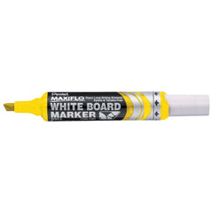 Pentel Maxiflo Whiteboard Marker Chisel Yellow PE-MWL6-G