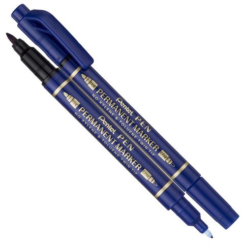 Pentel Twin Tip Marker Blue PE-N75W-C