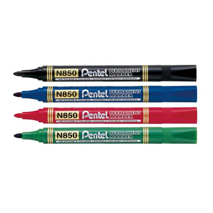 Pentel Marker Permanent Blt Wallet 4 Piece PE-N850-04