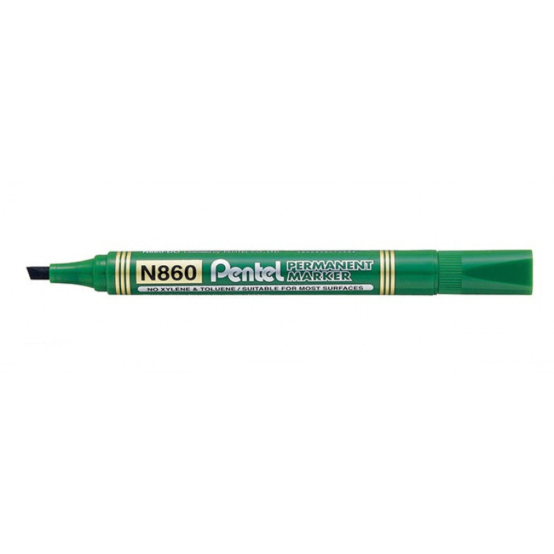 Pentel Marker Permanent Chisel Green PE-N860-D