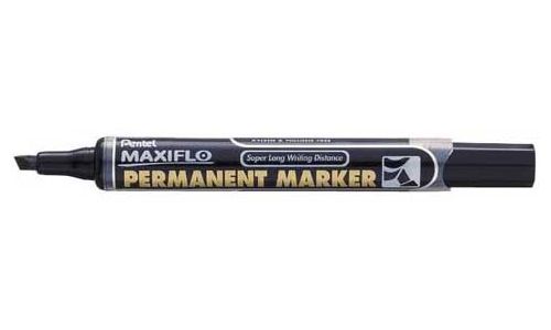 Pentel Maxiflo Permanent Chisel Black - 1 Piece PE-NLF60-01A