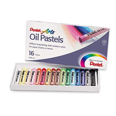 Pentel Oil Pastel Set 16 color -New Piece PE-PHN-16AM