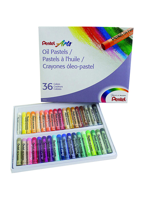 Pentel Oil Pastel Set 36 color -New Piece PE-PHN-36AM
