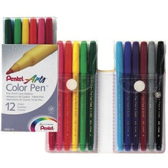 Pentel color Pens Fibre Tip Set 12 color PE-S360-12A