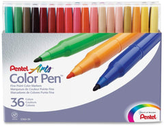 Pentel color Pens Fibre Tip Set 36 color PE-S360-36A