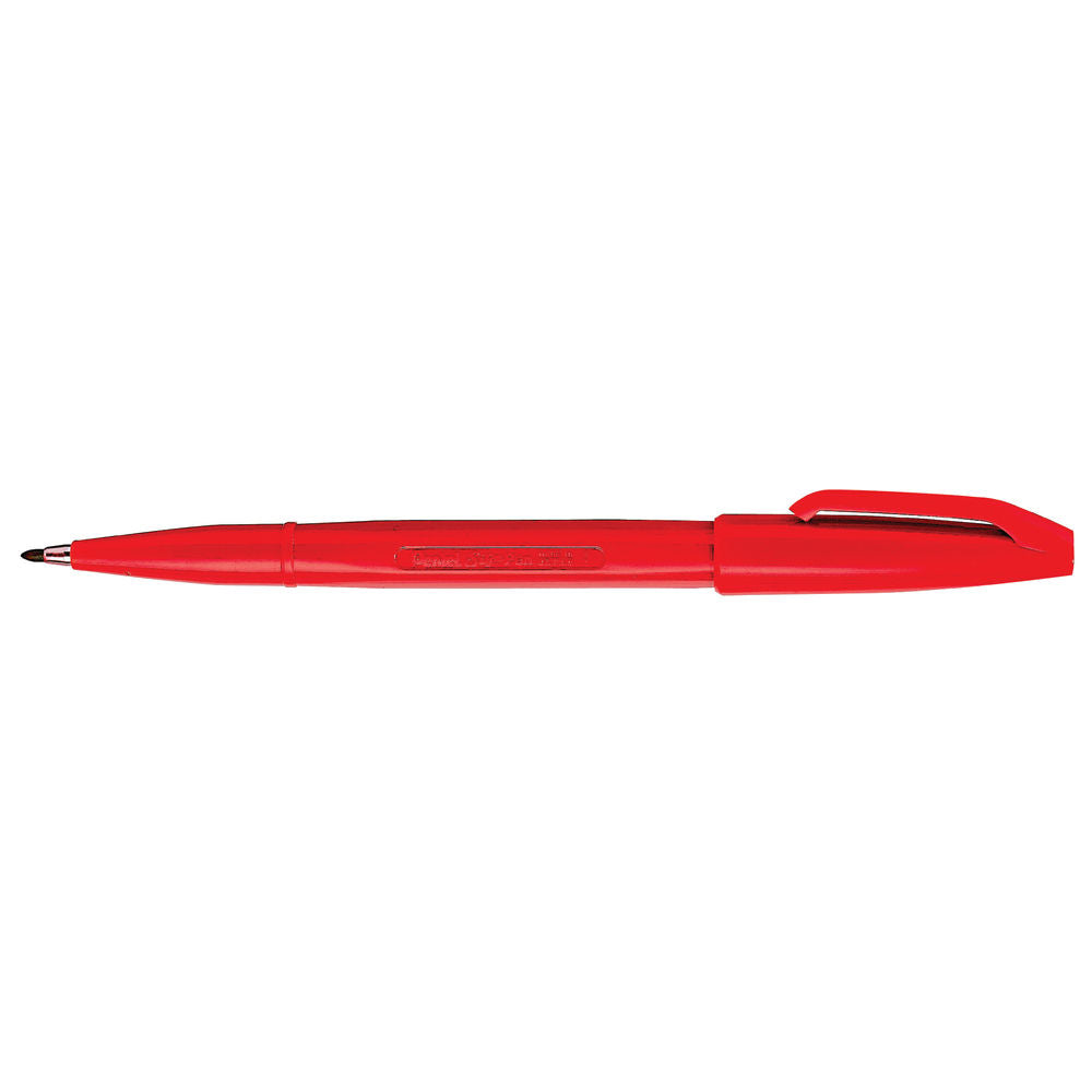 Pentel Si Green Pen Fibre Tip 2 mm Red PE-S520-B