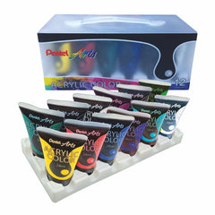 Pentel Acrylic color 28 ml Set 12 colors PE-WA2-12E