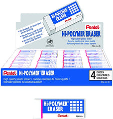 Pentel Eraser Hi-Polymer Med Box 4Dz PE-ZEH-05