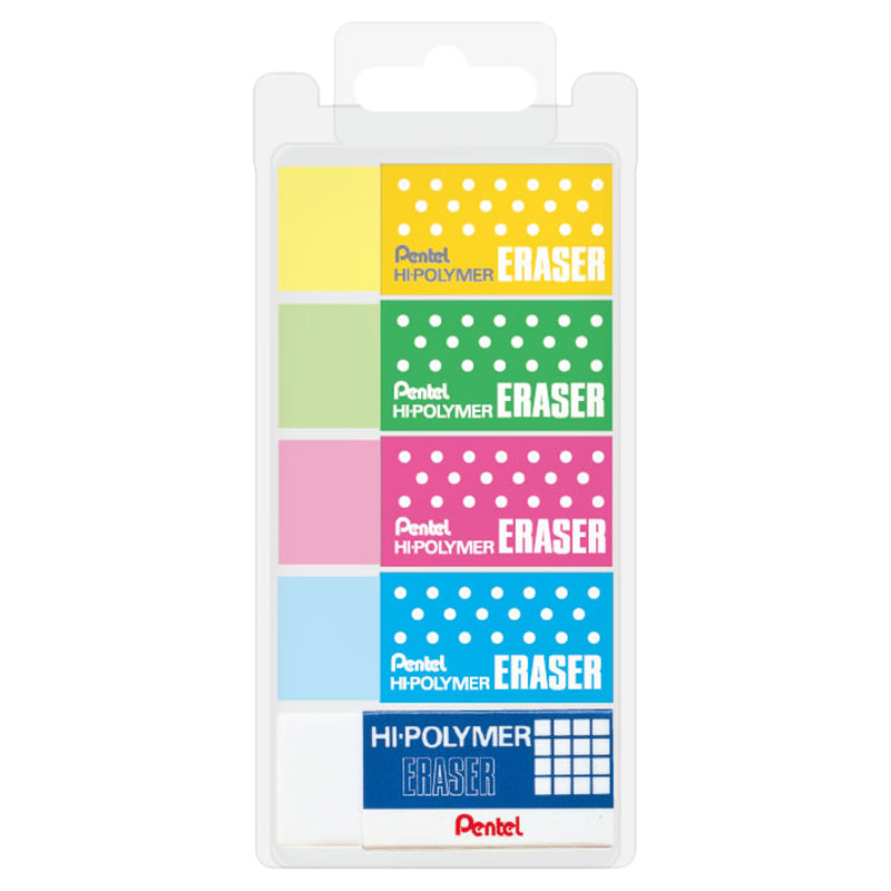 Pentel Eraser Hi-Polymer Medium -5 Piece PE-ZEH-05-05C