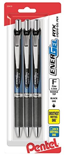 Pentel Energel Needle Tip 0.5 mm Black PE-BLN25-AH