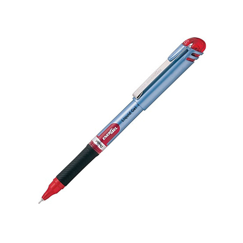 Pentel Energel Needle Tip White 0.5 mm Red PE-BLN75PW-B