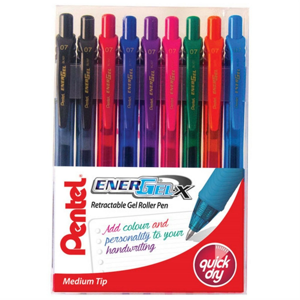 Pentel Energel-X Metal Tip 0.7 Wallet 10 Pieces PE-BL107-10
