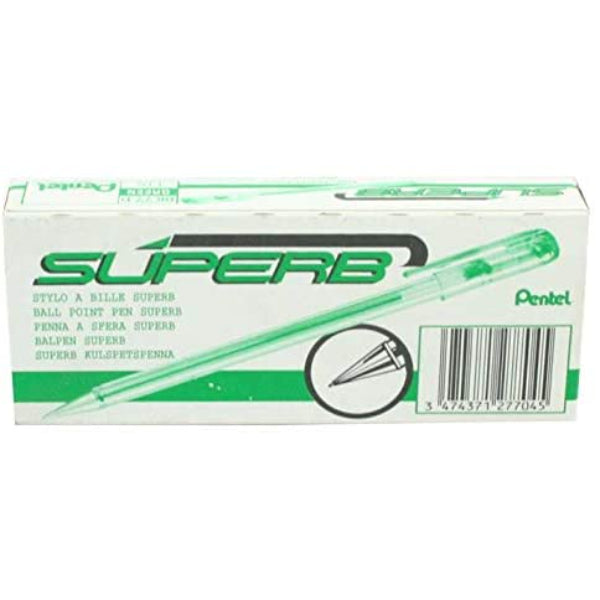 Pentel Ball Point Pen Superb Green PE-BK77-D