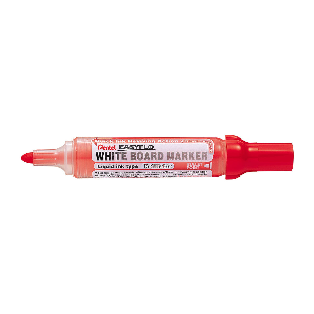Pentel Easyflo Refillable WB Marker Blt RD