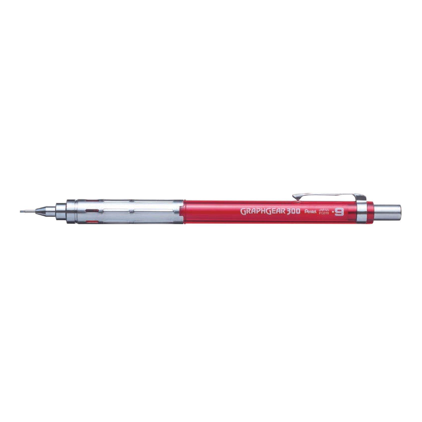 Pentel Graph Mechanical Pencil 0.9mm Red