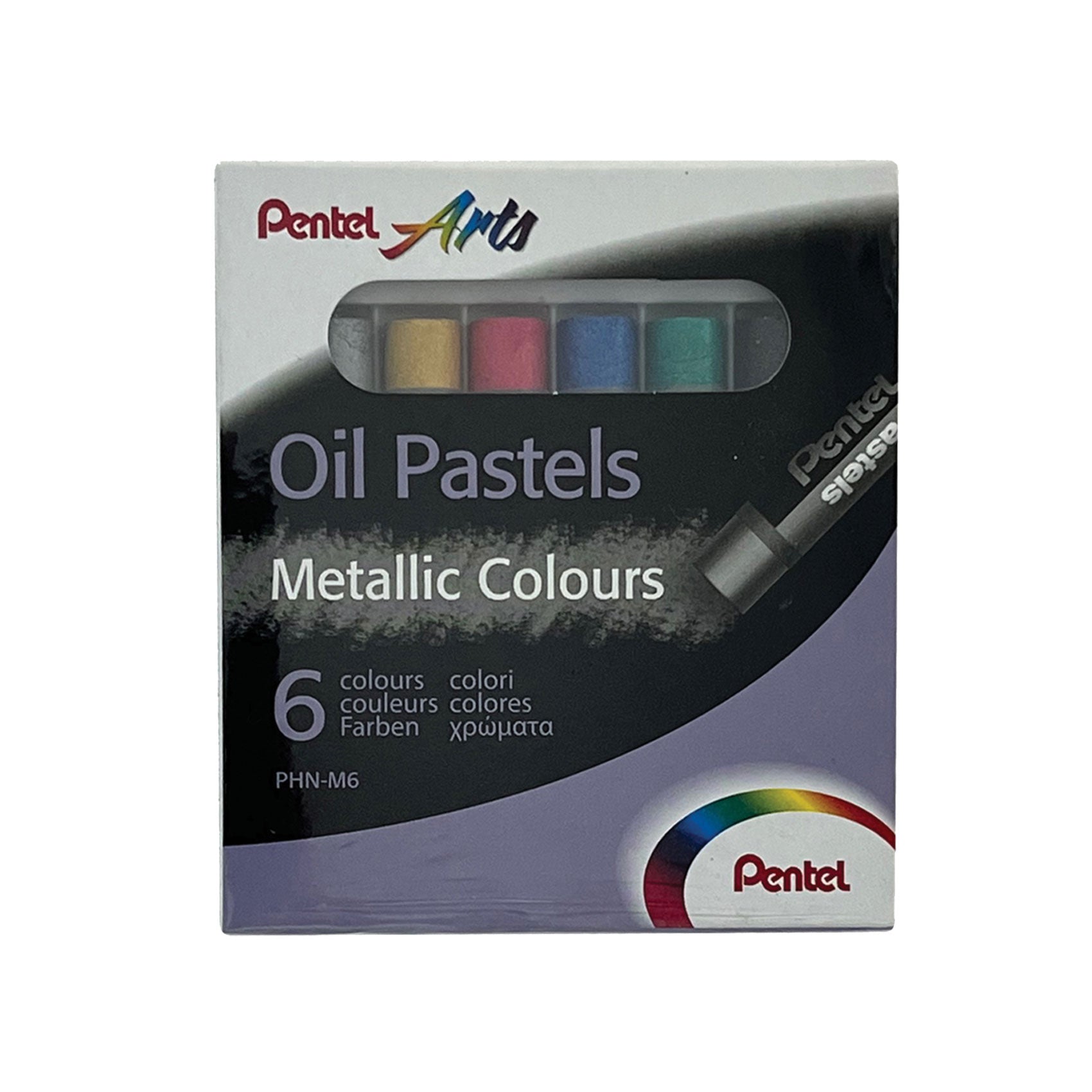 Pentel Oil Pastel Metallic Range St=6cols