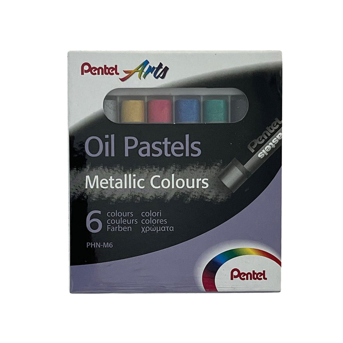 Pentel Oil Pastel Metallic Range St=6cols