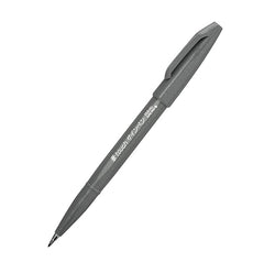 Pentel Sign Pen Brush Tip 0.5-2mm GY BX=10