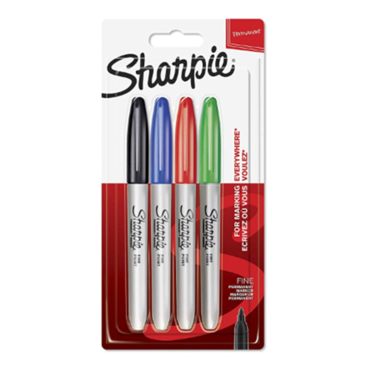 Sharpie Permanent Marker Fine 4 Colors SP-1985858