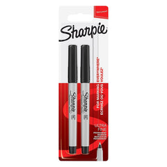 Sharpie Permanent Marker Ultra Fine BK 2pcs SP-1985878