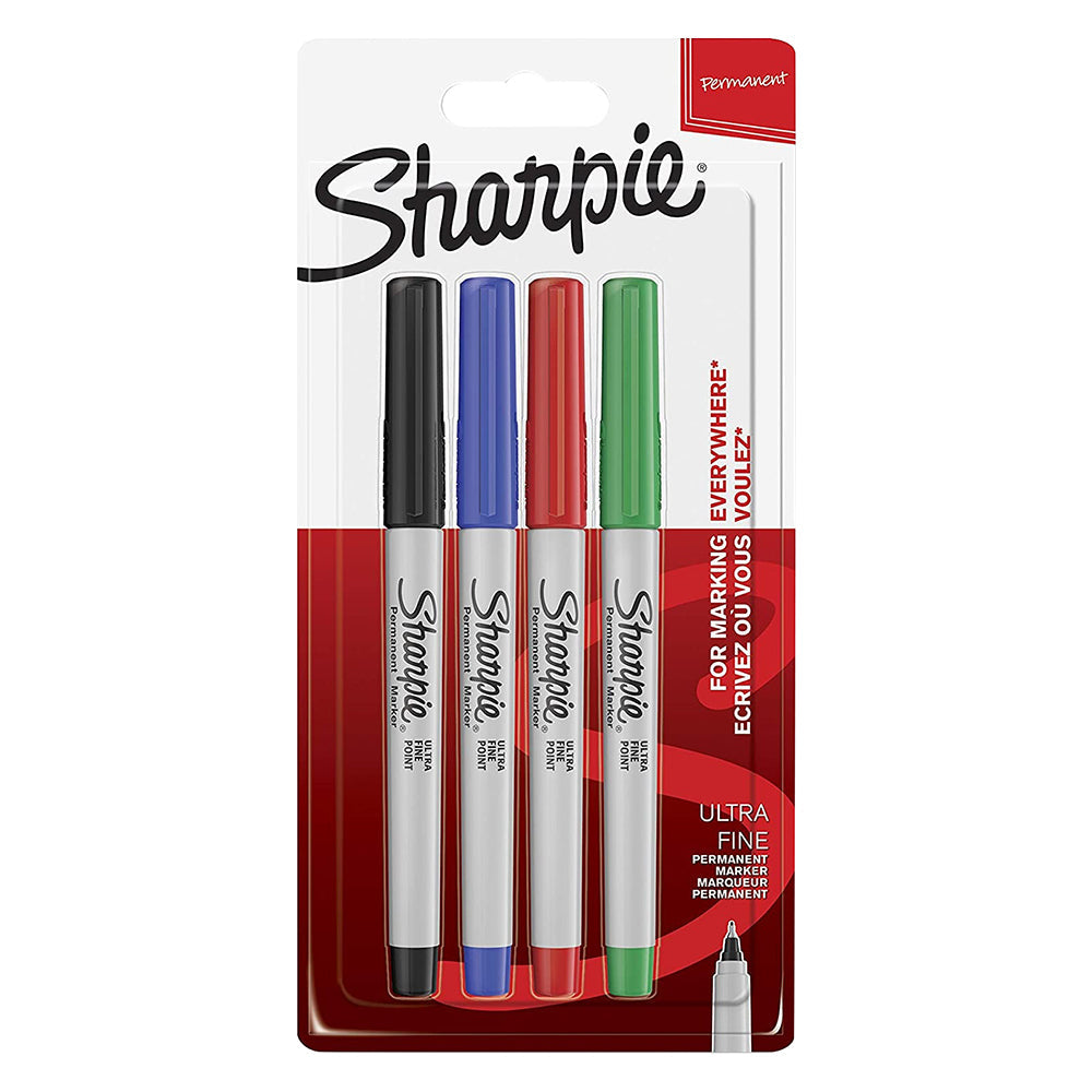 Sharpie Permanent Marker Ultra Fine 4 Colorss SP-1985879