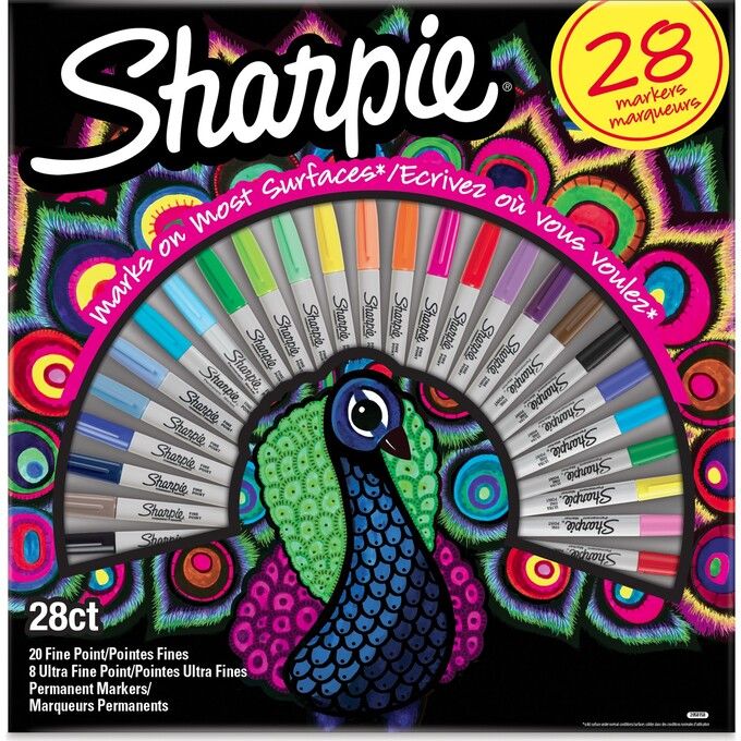 Sharpie Permanent Marker Peacock 28 Colors SP-2058158