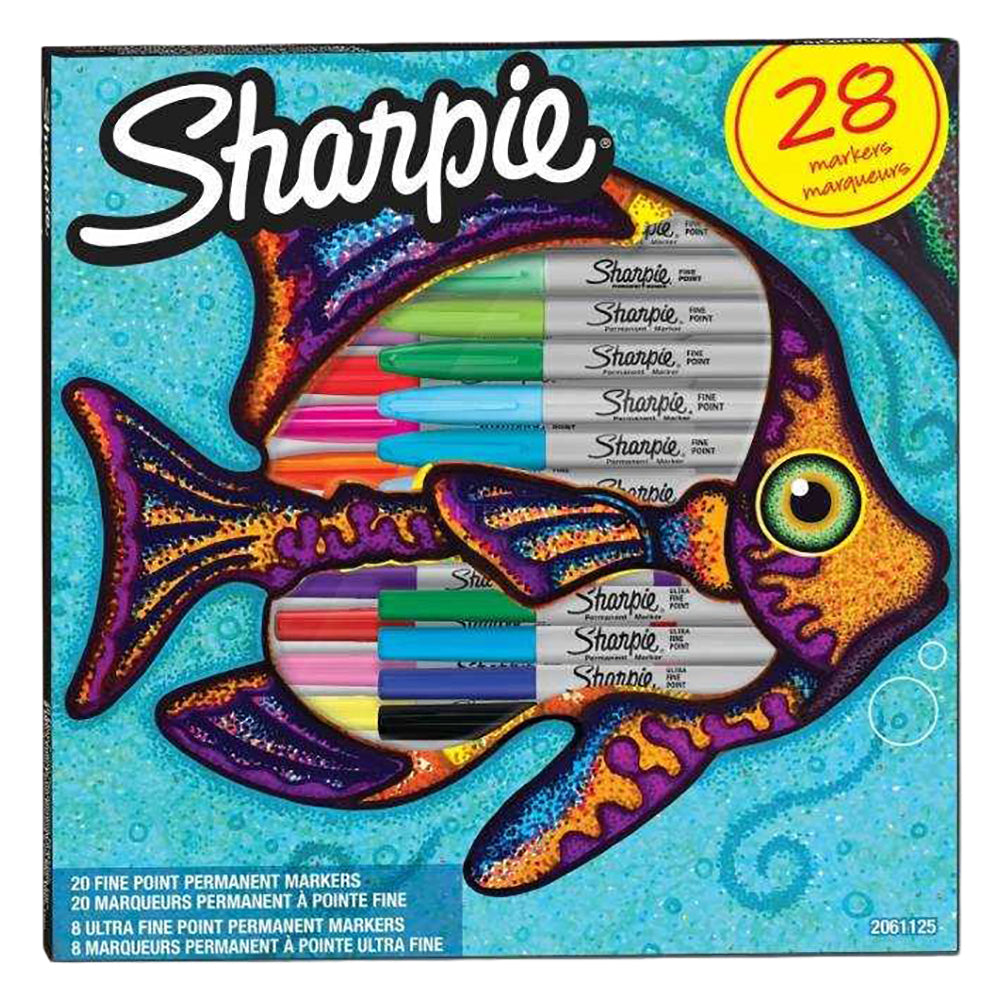 Sharpie Permanent Marker Fish 28 Colors SP-2061125
