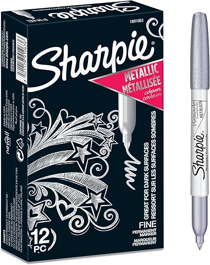 Sharpie P.Marker MetallicSilver Bx=12Pcs