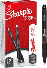 Sharpie Gel Pen 0.7mm Red Bx=12Pcs
