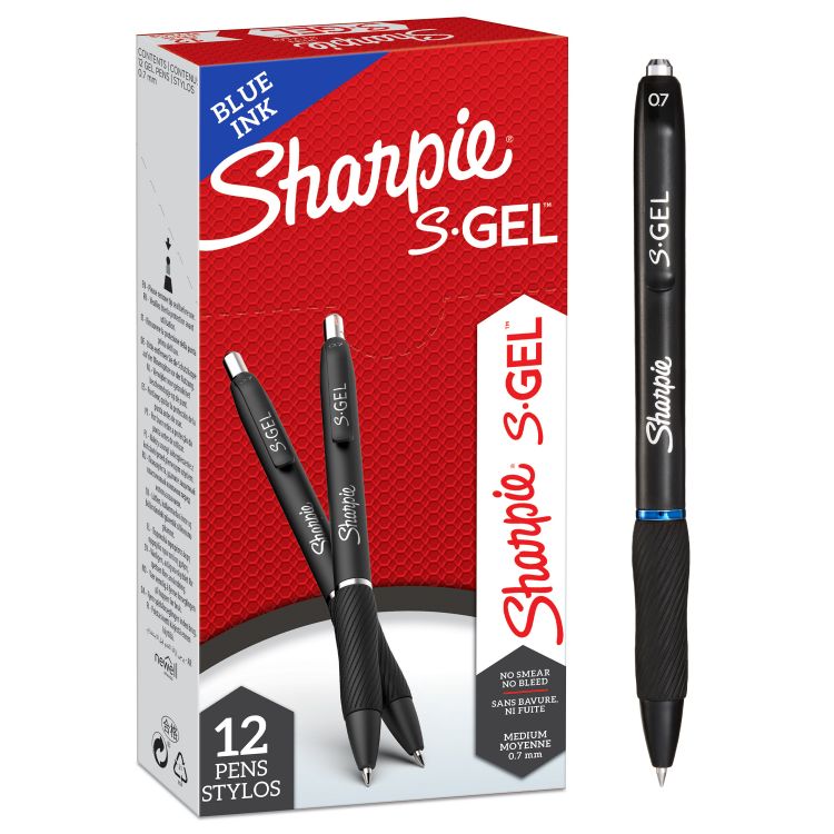 Sharpie Gel Pen 0.7mm Blue Bx=12Pcs