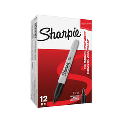Sharpie P.Marker Fine Black Bx=12Pcs