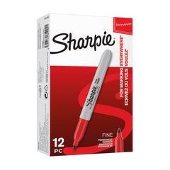 Sharpie P.Marker Fine Red Bx=12Pcs