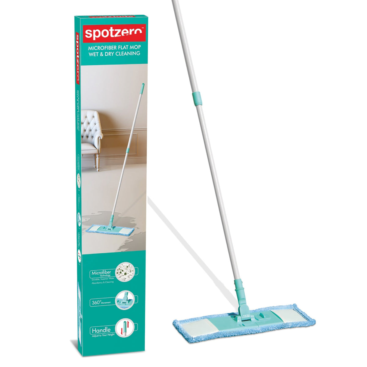 Spotzero Flat Mop Wet and Dry