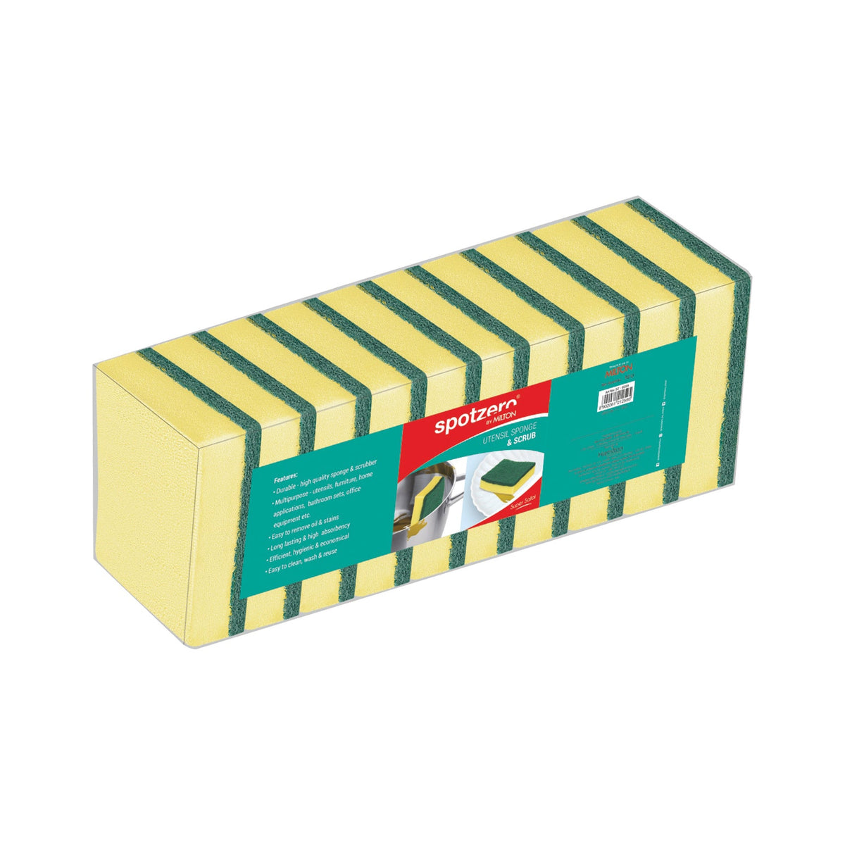 Spotzero Sponge Scrub Pac=10pcs