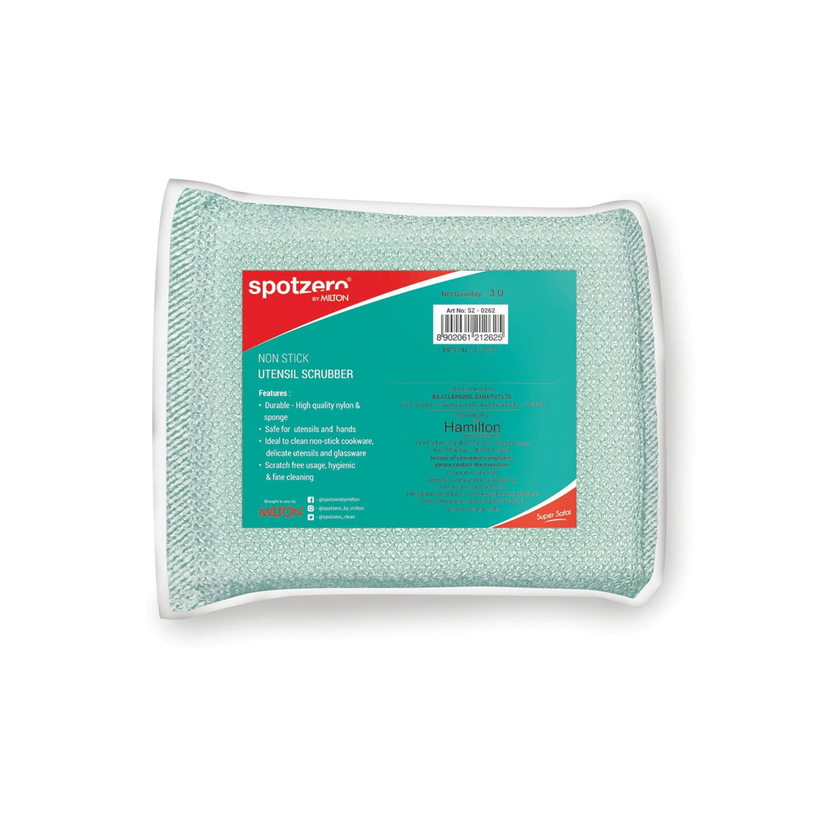 Spotzero Non-Stick Utensil Scrub Pac 3pc