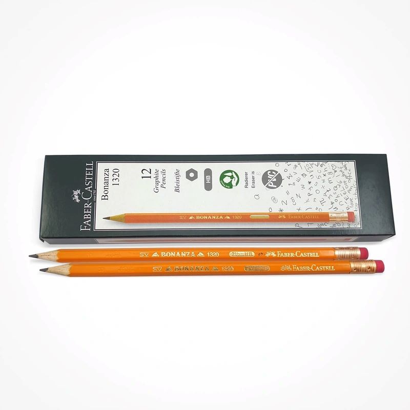 FABER CASTELL BONANZA GRAPHITE PENCIL HB WITH RT 12PC