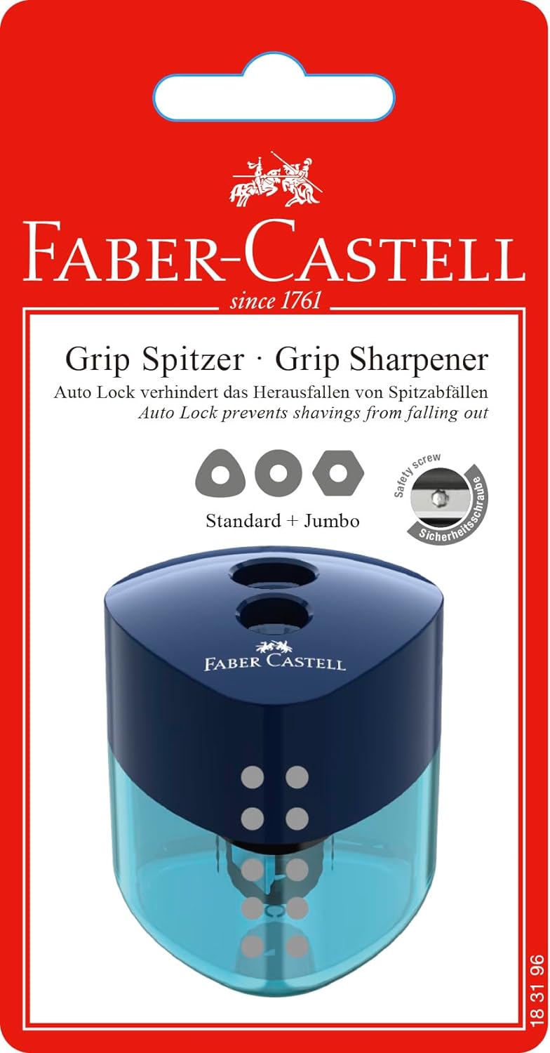 FABER CASTELL GRIP SHARPENER CLASSIC DBL HOLE