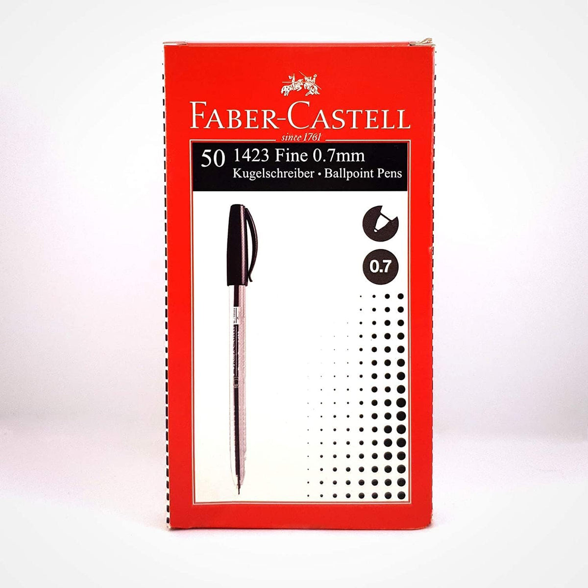 FABER CASTELL 1423 BP 0.7MM BOX OF 50PC BLACK