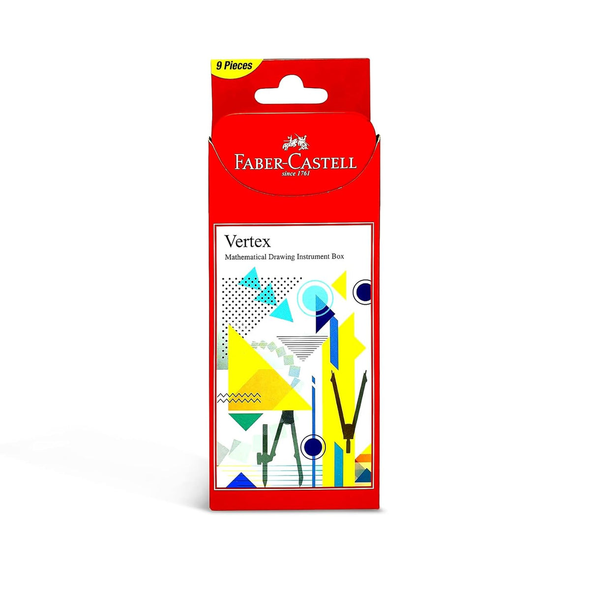 FABER CASTELL VERTEX MATHEMATICAL SET 9PC