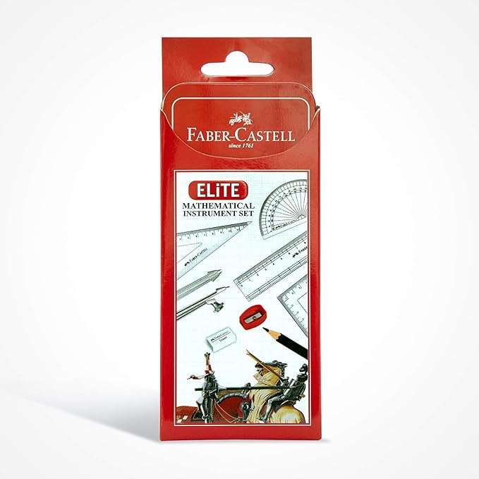 FABER CASTELL ELITE MATHEMATICAL SET 9PC