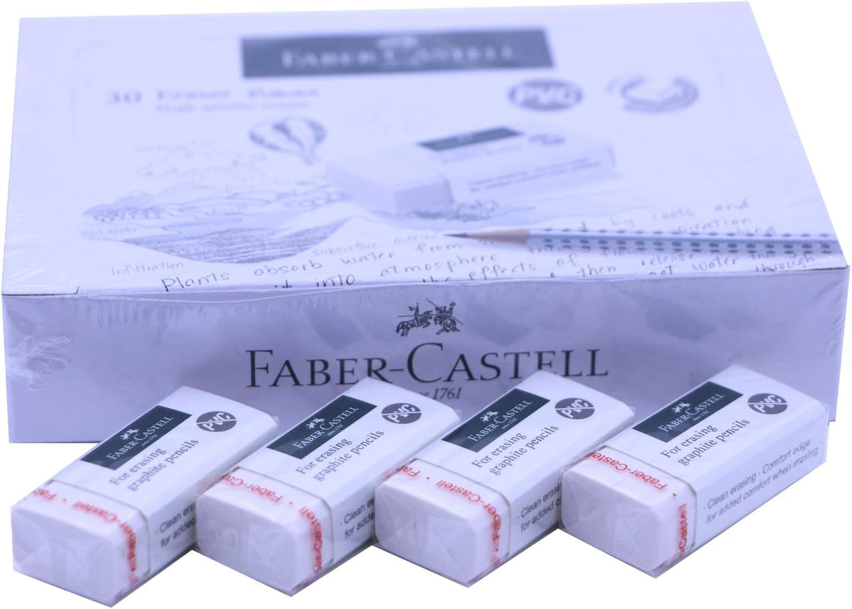 FABER CASTELL PVC-FREE ERASER MEDIUM 30X